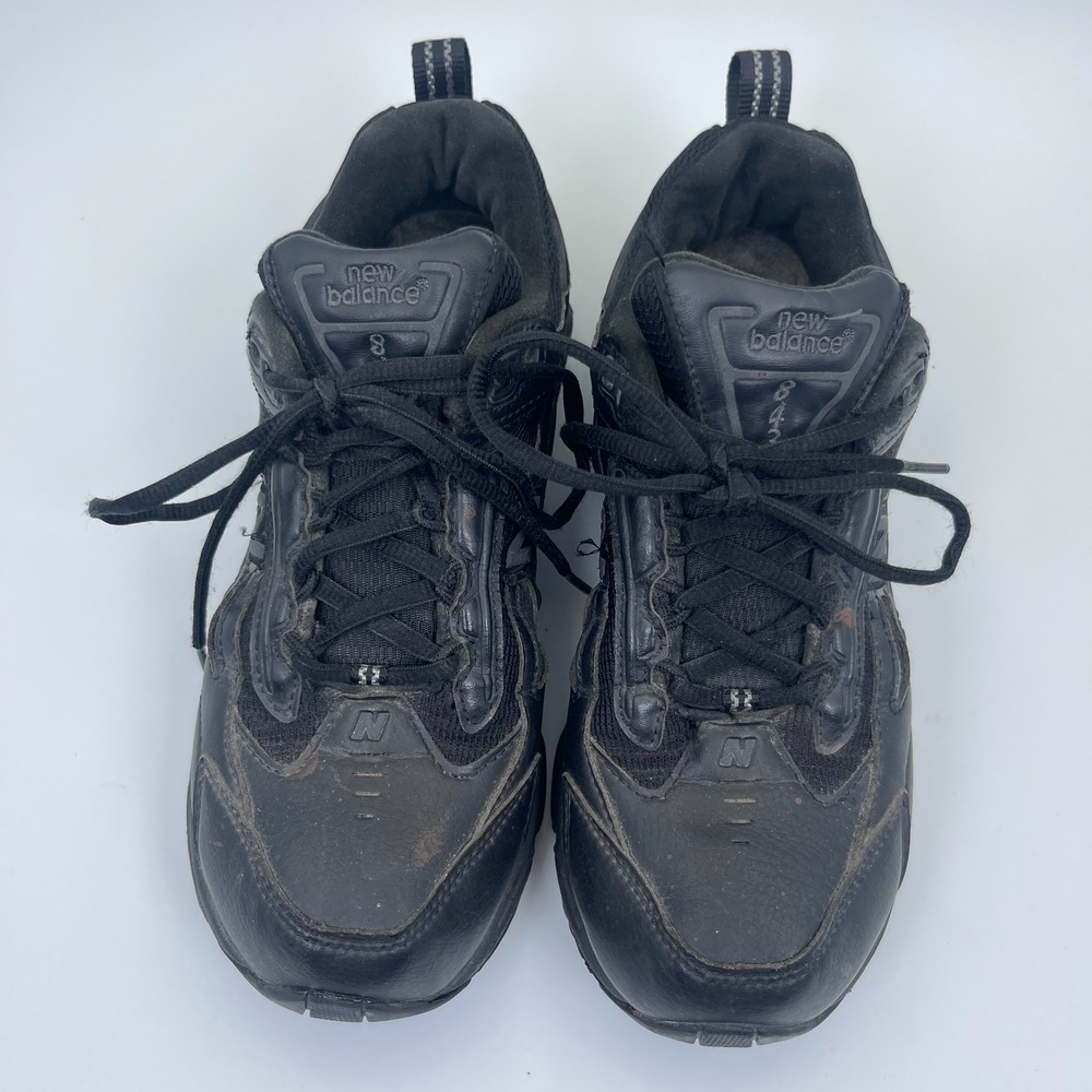 New Balance 843 Walking Athletic Shoes Women's Size 7.5 B Black Low Top WW843BK